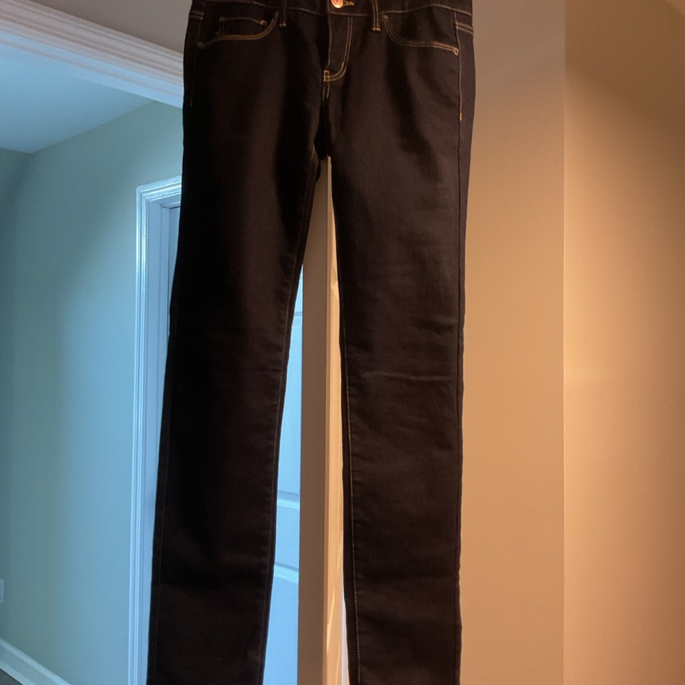 American Eagle Outfitters Women's Dark Blue Skinny Jeans